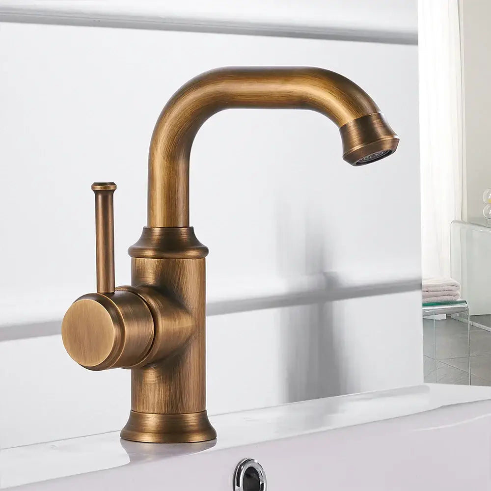 Black Brass Bathroom Faucet