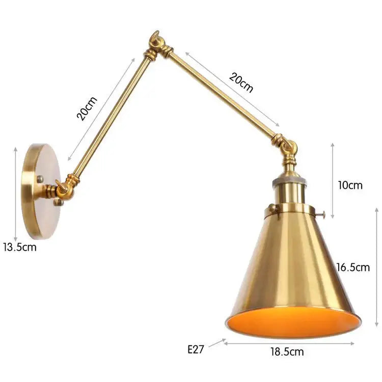Black Adjustable Wall Lamp