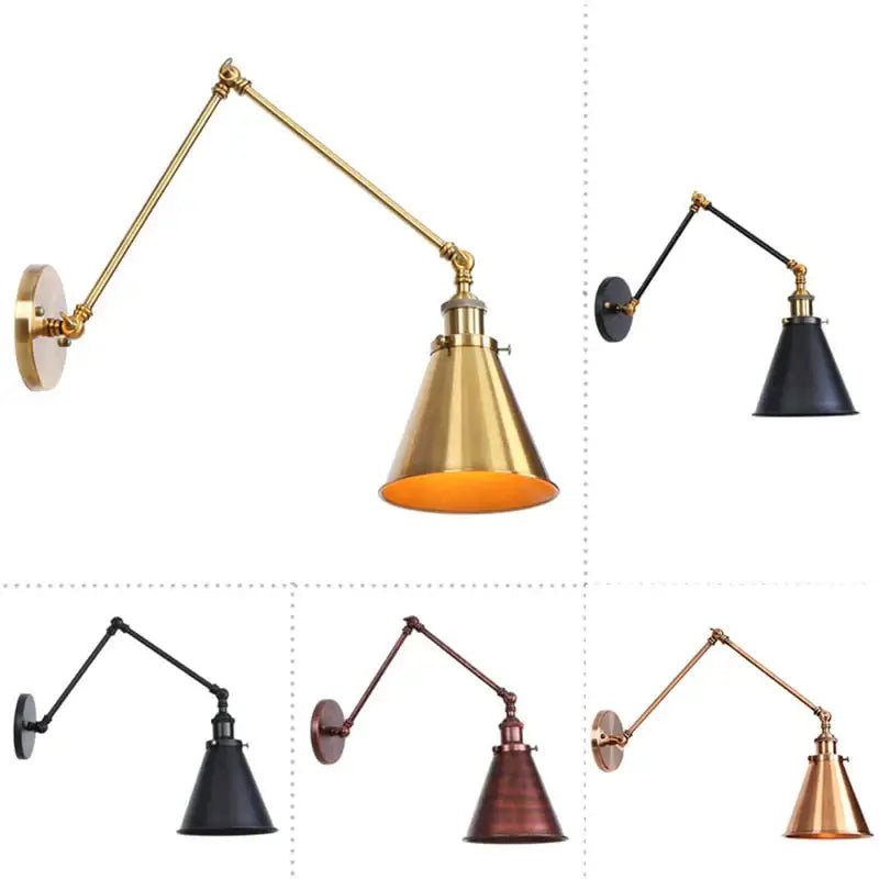 Black Adjustable Wall Lamp