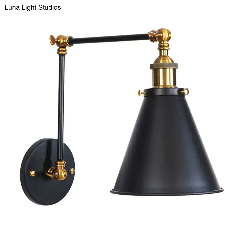 Black Adjustable Wall Lamp