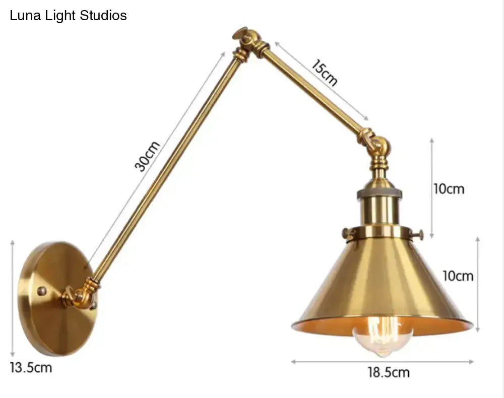 Black Adjustable Wall Lamp