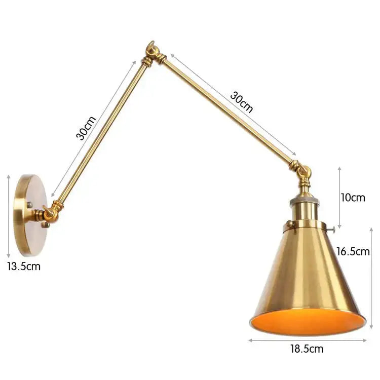 Black Adjustable Wall Lamp