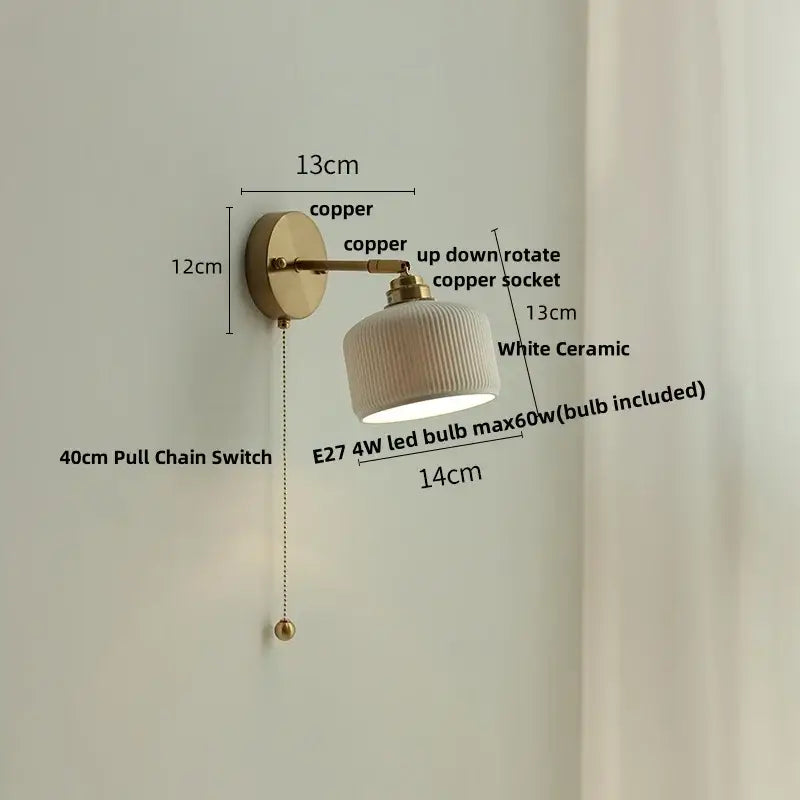 Amber Glass Adjustable Sconce
