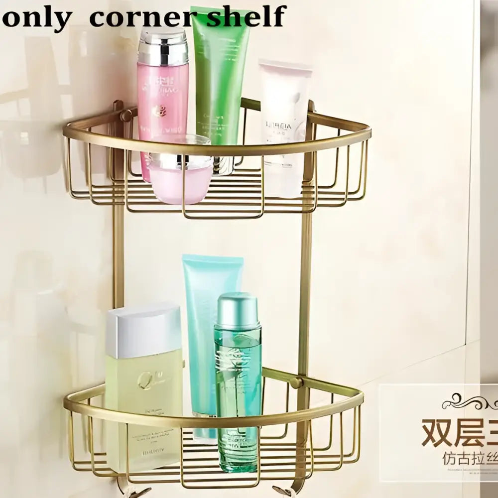 Brass Ceramic Bathroom Set