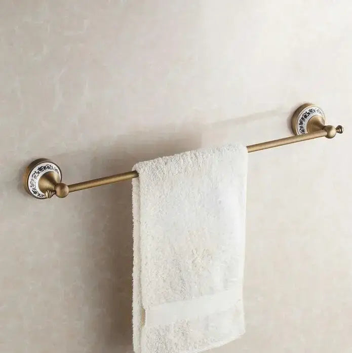 Brass Ceramic Bathroom Set