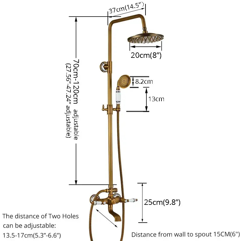 Brass Complete Shower System