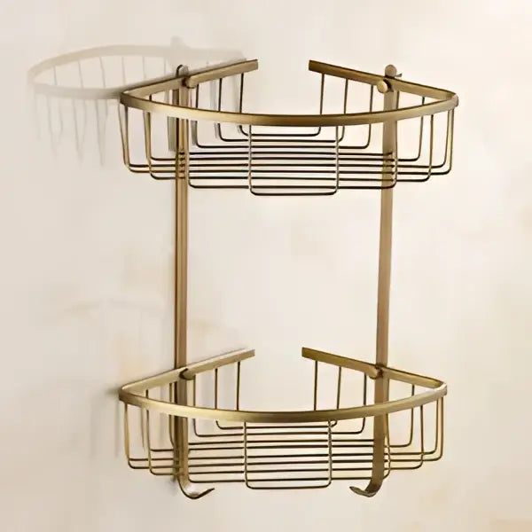 Brass Ceramic Brush Cup Set