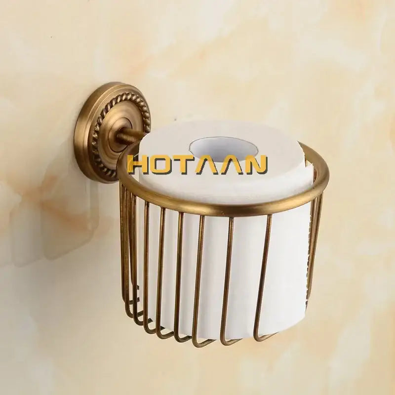 Brass Ceramic Brush Cup Set
