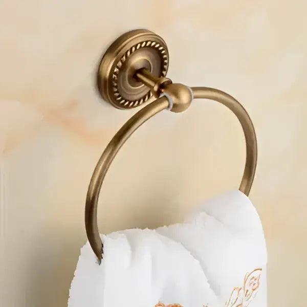 Brass Ceramic Brush Cup Set