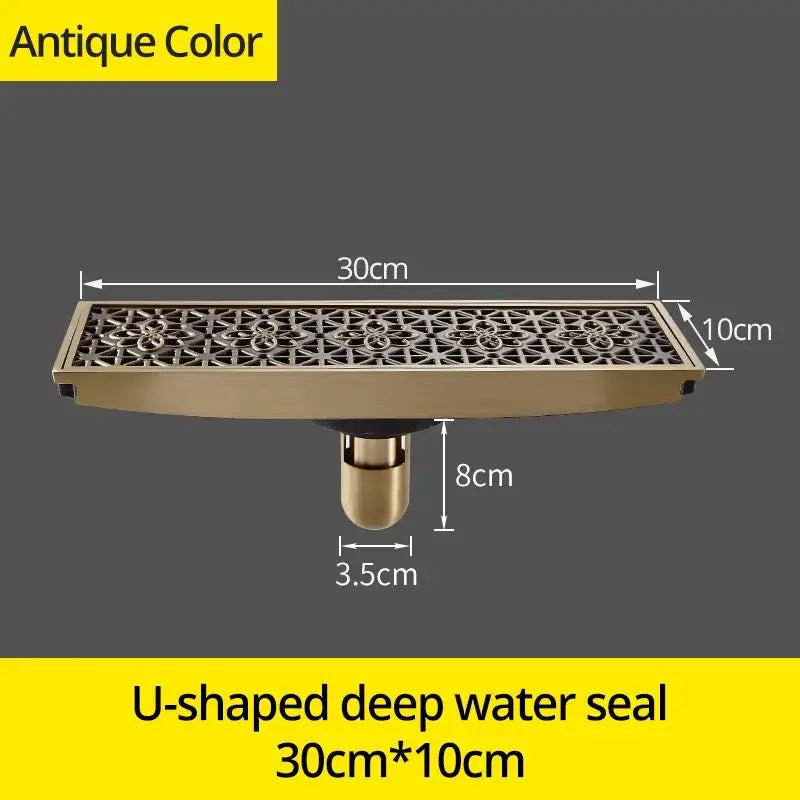 Brass Floral Drain Cover