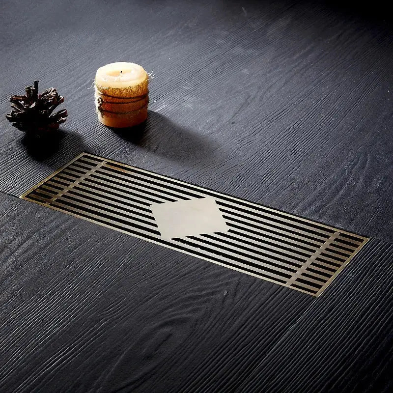 Brass Floral Drain Cover