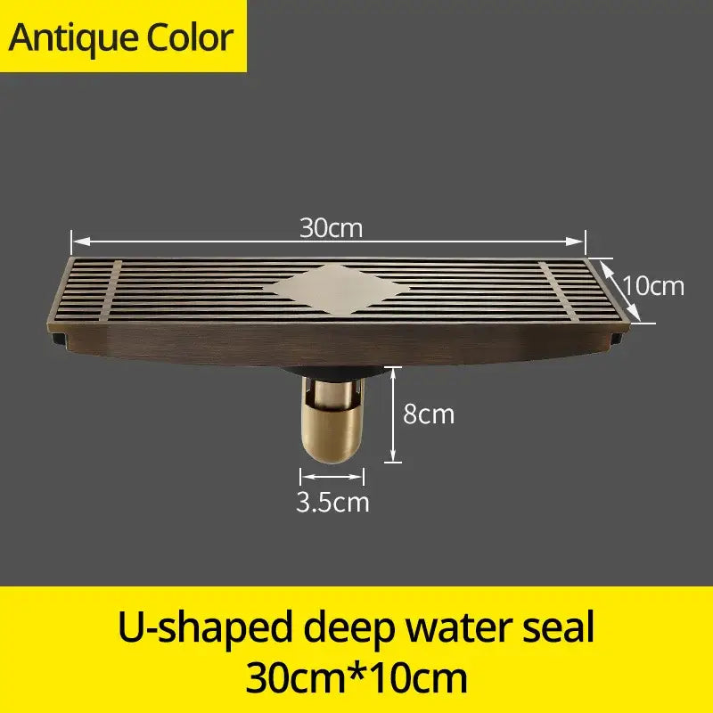 Brass Floral Drain Cover