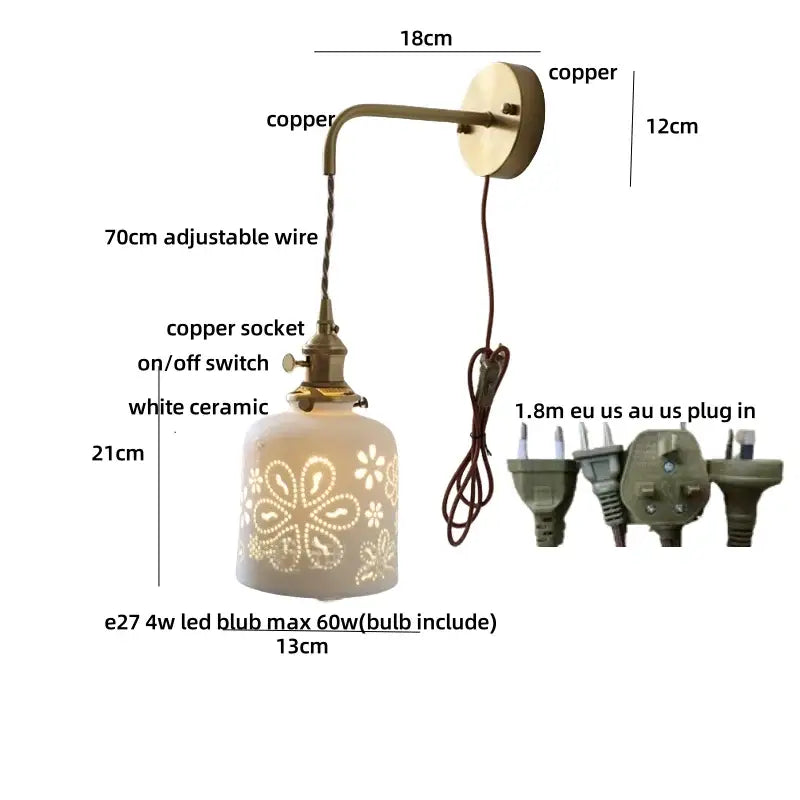 Antique Brass Decorative Wall Sconce