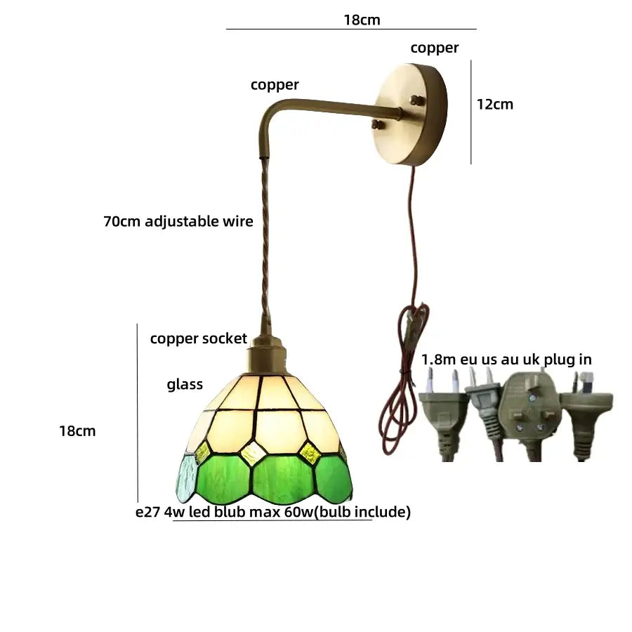 Brass Rattan Wall Light