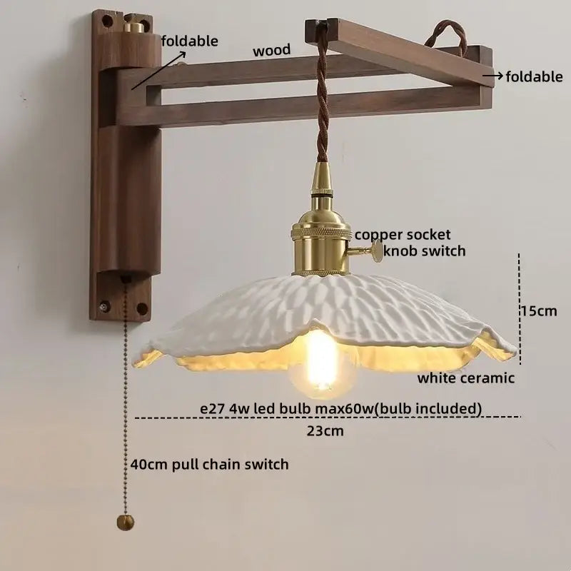 Brass Scalloped Wall Sconce