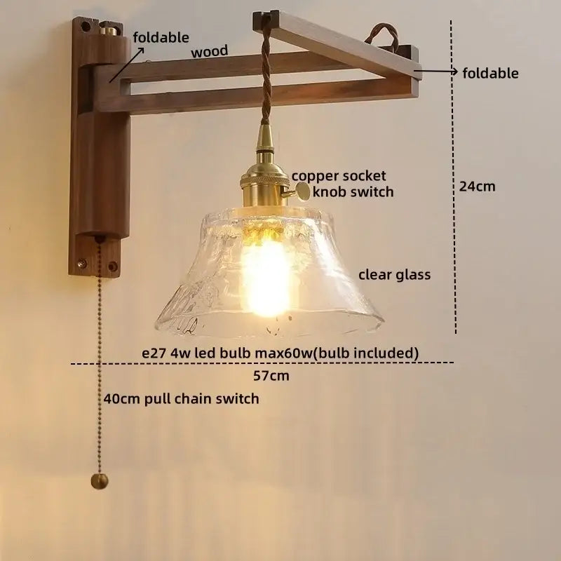 Brass Scalloped Wall Sconce