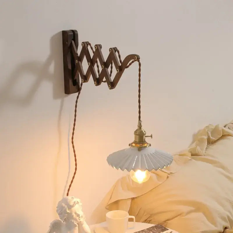 Brass Scalloped Wall Sconce