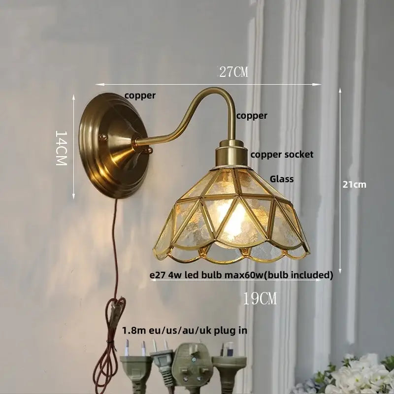 Clover Brass Wall Sconce