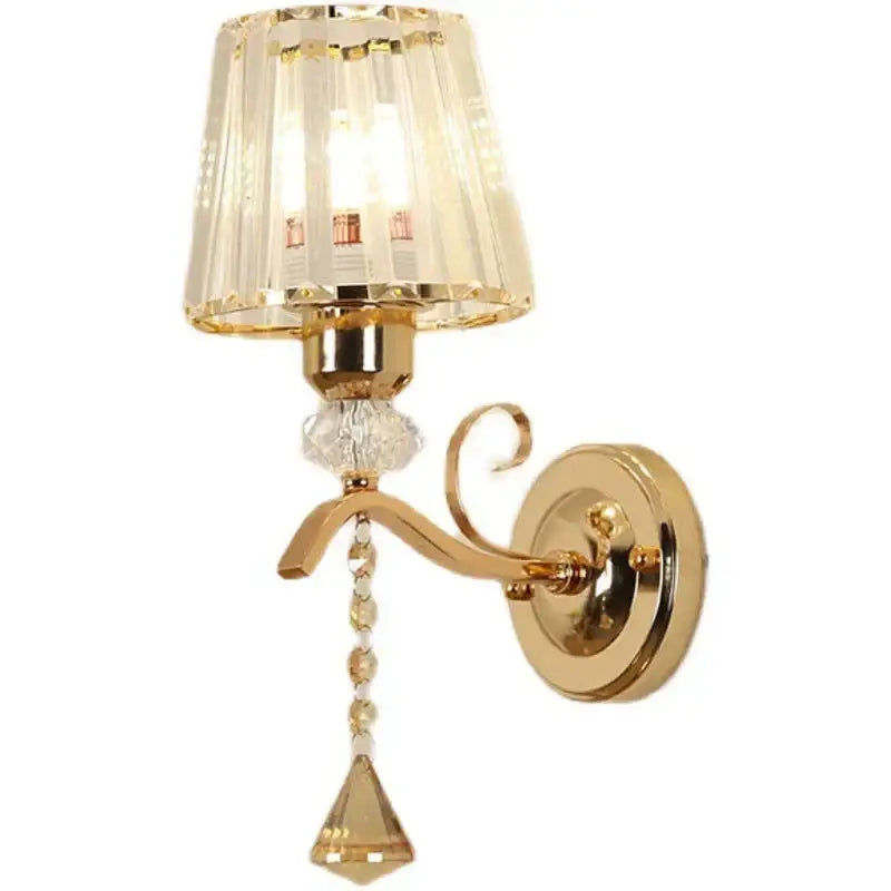 Brass Bronze Crystal Sconce