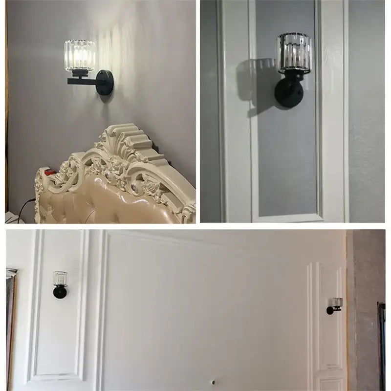 Brass Bronze Crystal Sconce