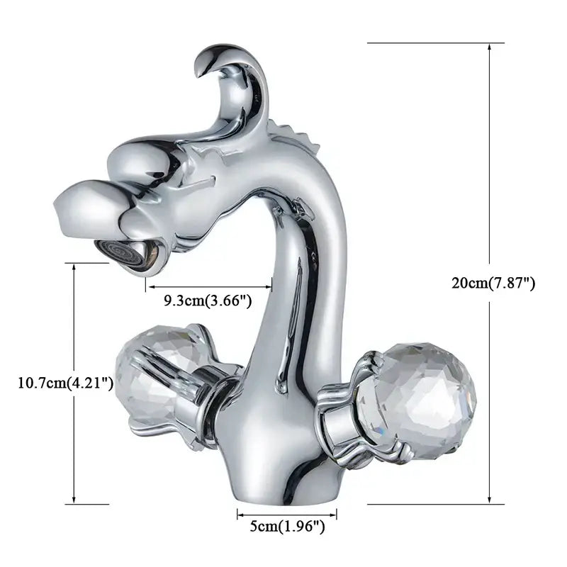Antique Brass Dragon Bathroom Faucet