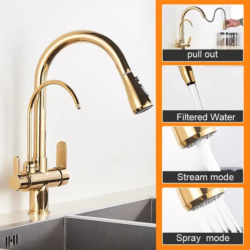 Brass Pull-Out Spray Faucet