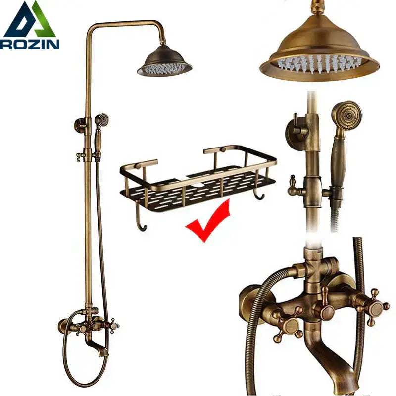 Antique Brass Dual Handle Faucet