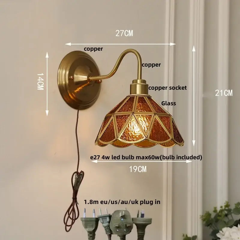 Brass Clover Wall Sconce