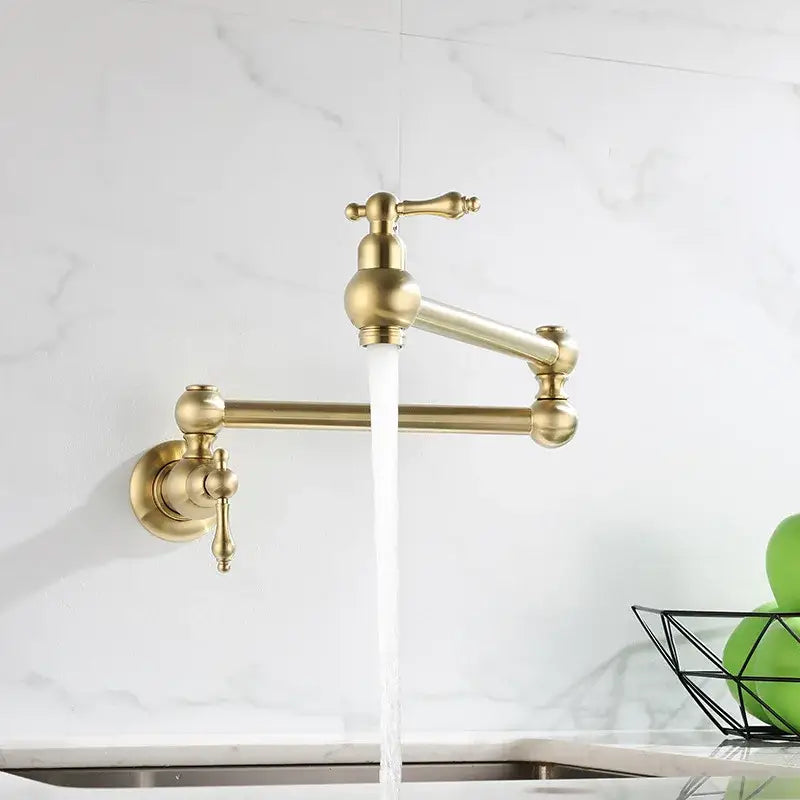 Antique Brass Gooseneck Faucet