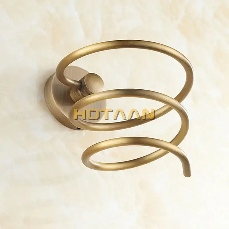 Brass Hair Dryer Holder