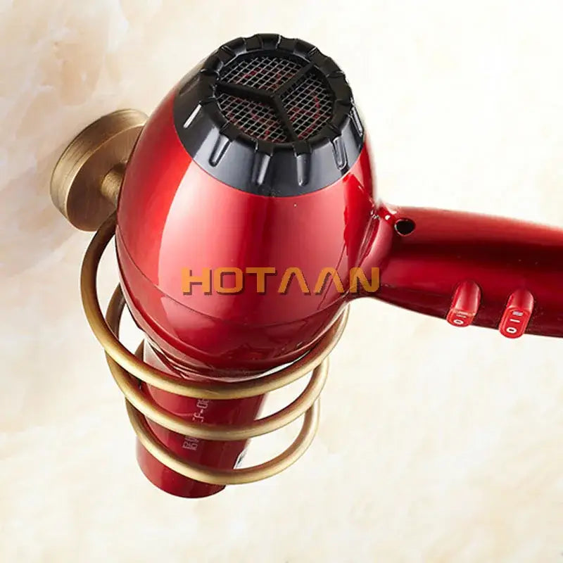 Brass Hair Dryer Holder