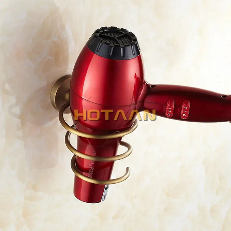 Brass Hair Dryer Holder