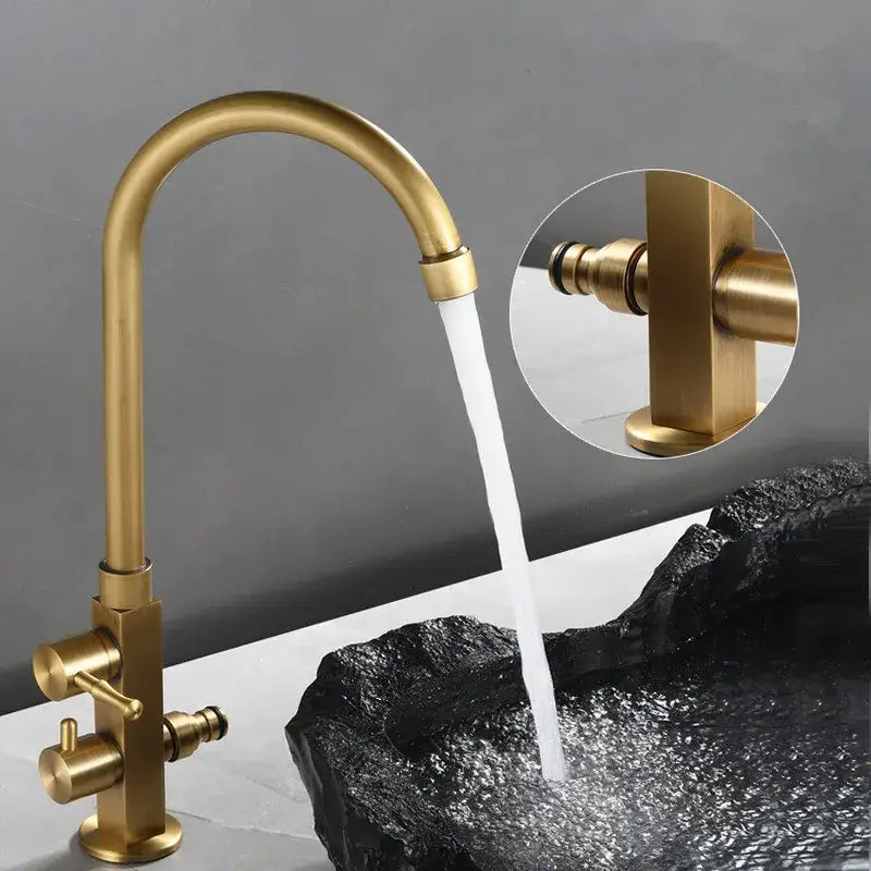 Brass Dual Knob Faucet