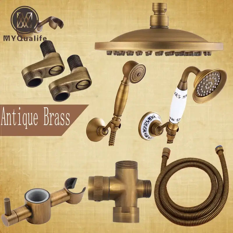 Antique Brass Handheld Faucet Set