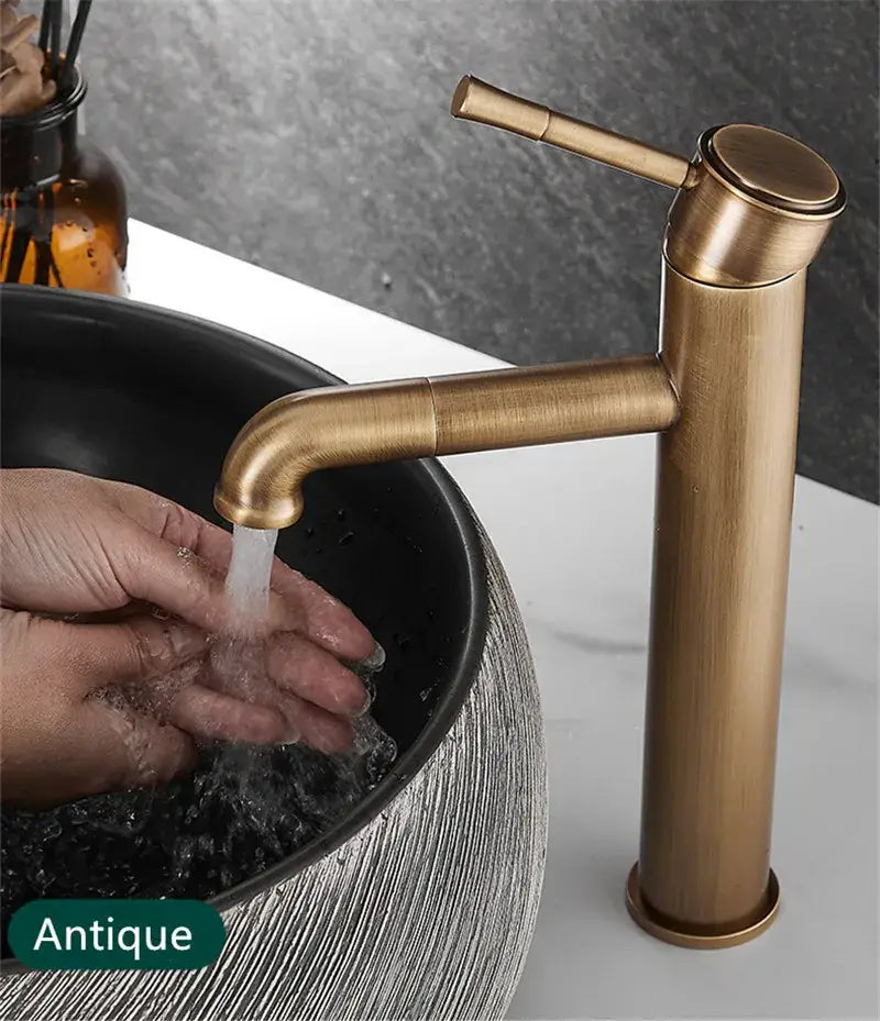 Antique Brass Rotating Faucet