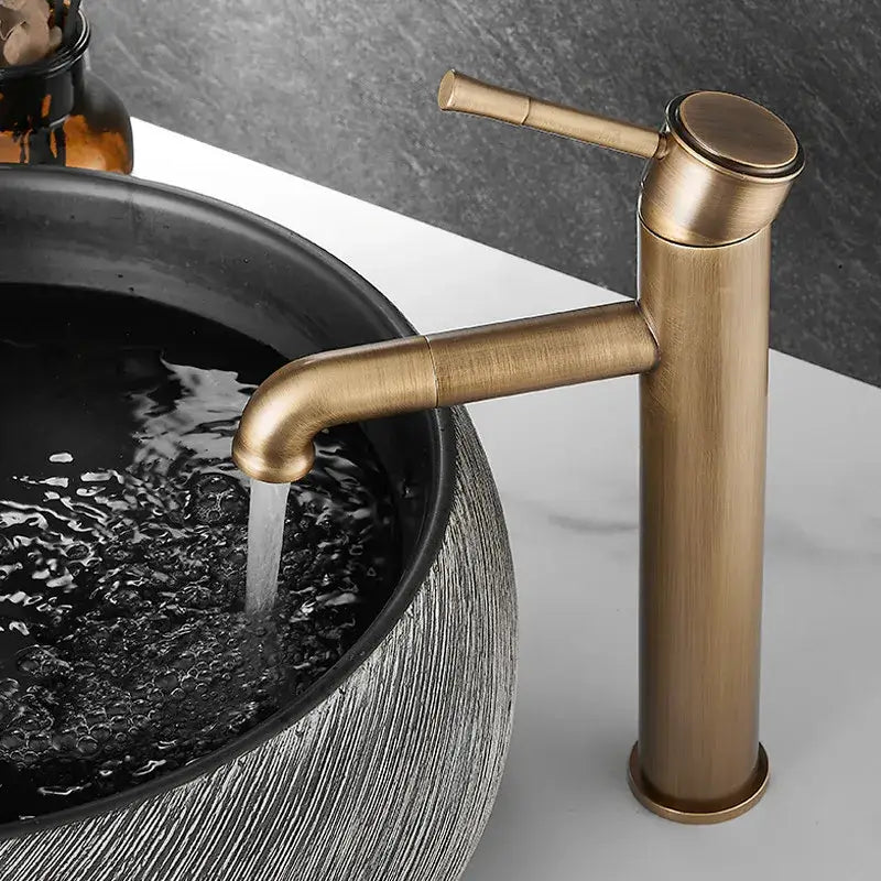 Antique Brass Rotating Faucet