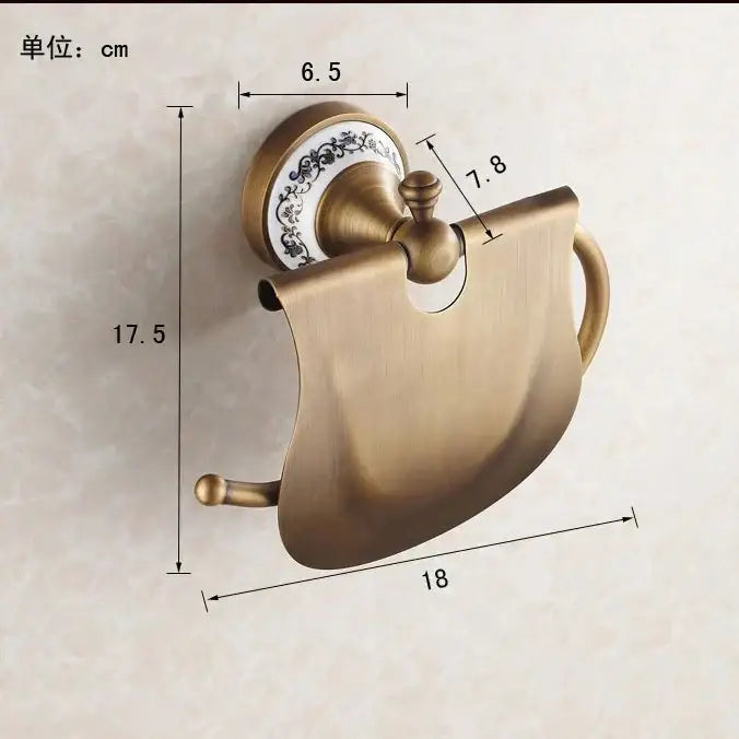 Brass Ceramic Base Paper Holder