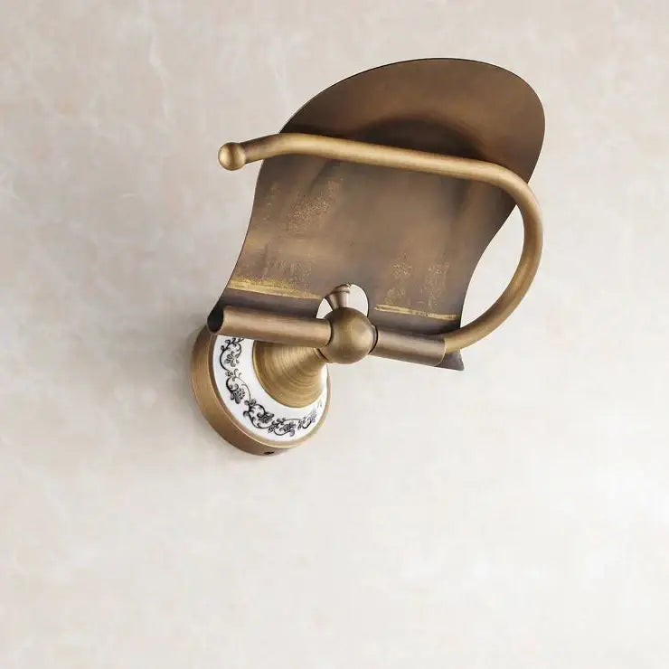 Brass Ceramic Base Paper Holder