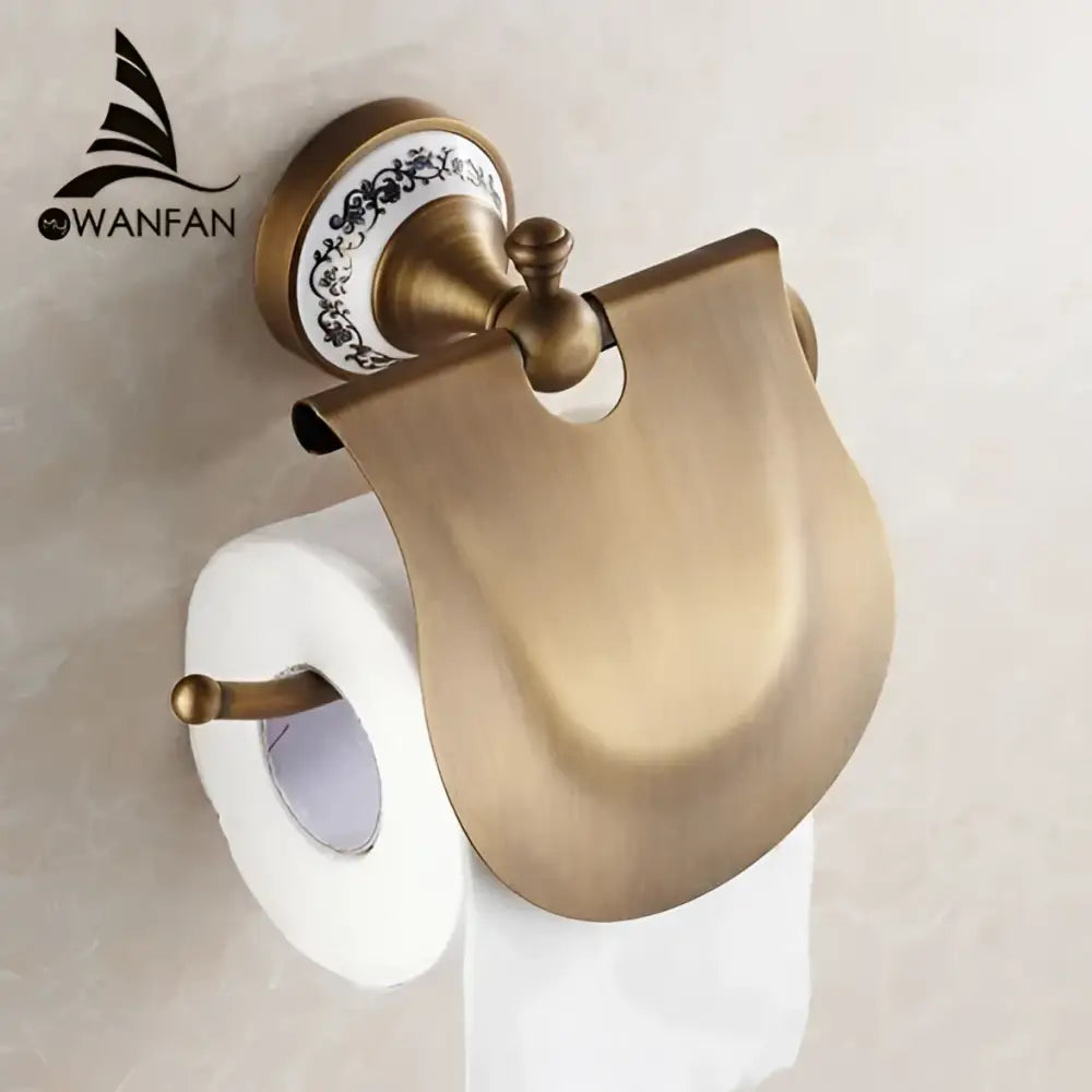 Brass Ceramic Base Paper Holder