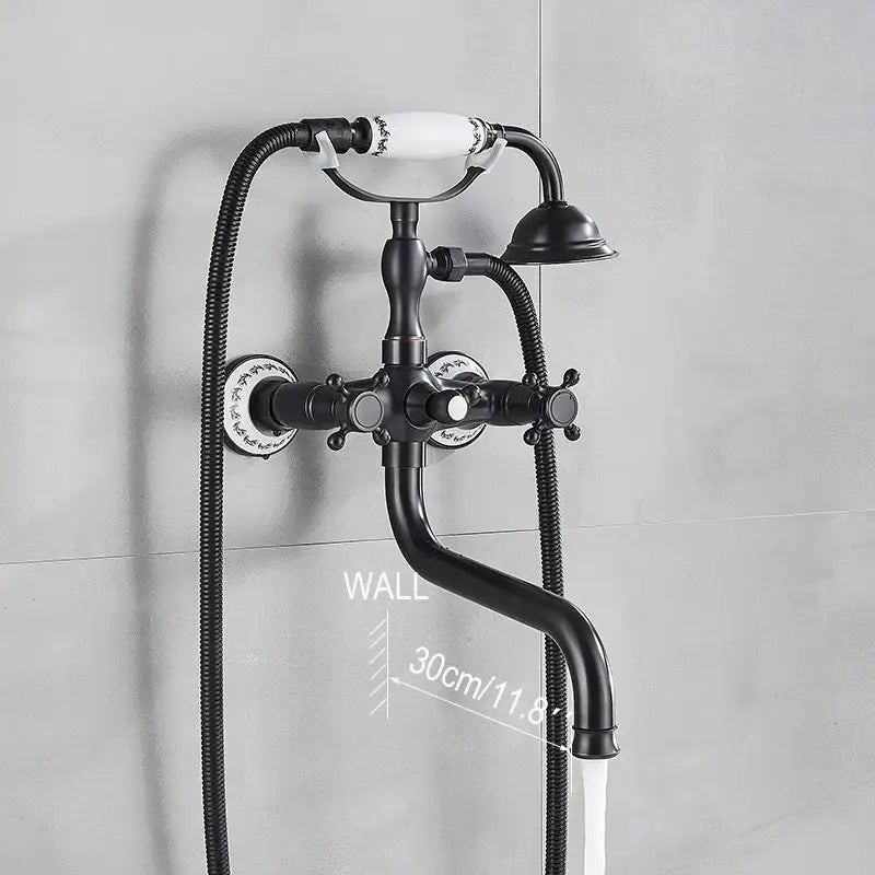 Brass White Bathtub Faucet