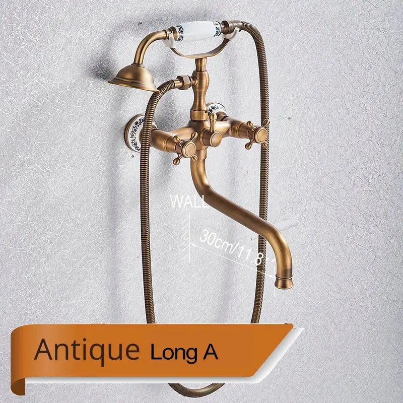 Brass White Bathtub Faucet