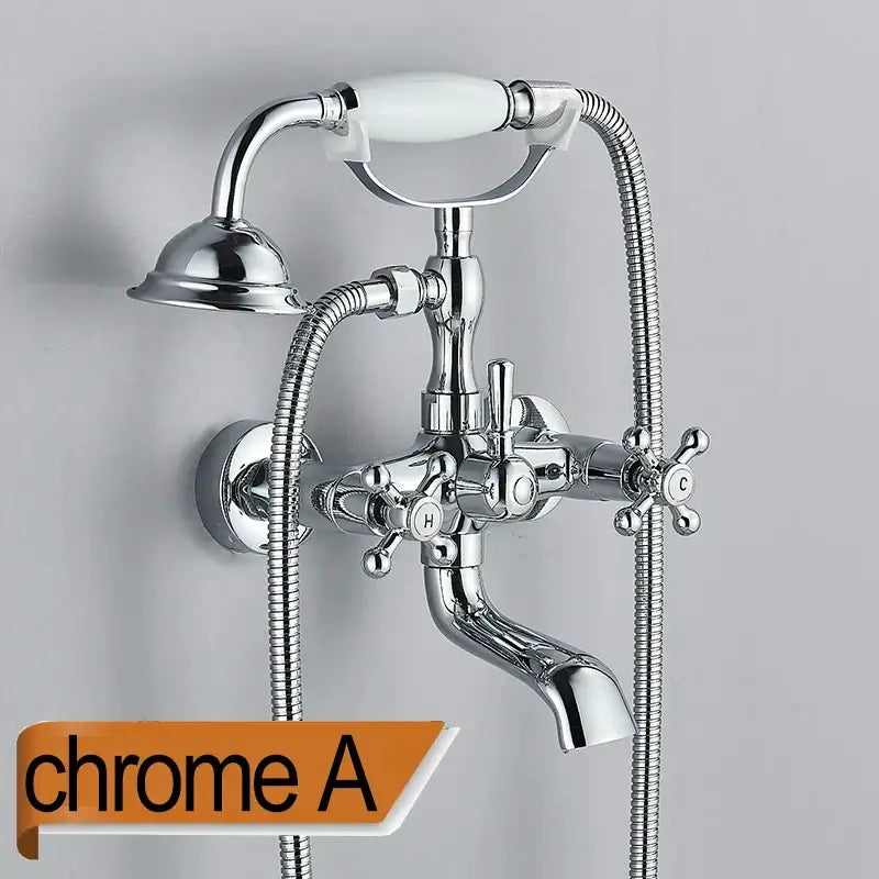 Brass White Bathtub Faucet