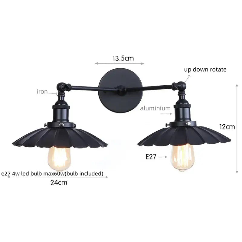 Bronze Adjustable Wall Lamp