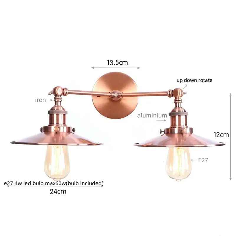 Bronze Adjustable Wall Lamp