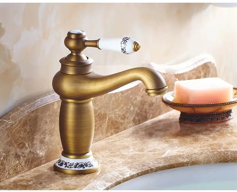 Bronze Ceramic Handle Faucet