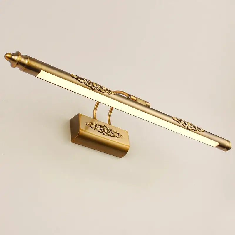 Bronze Scrollwork Mirror Lamp