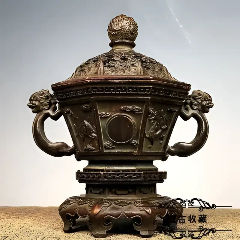 Bronze Dragon Burner Set