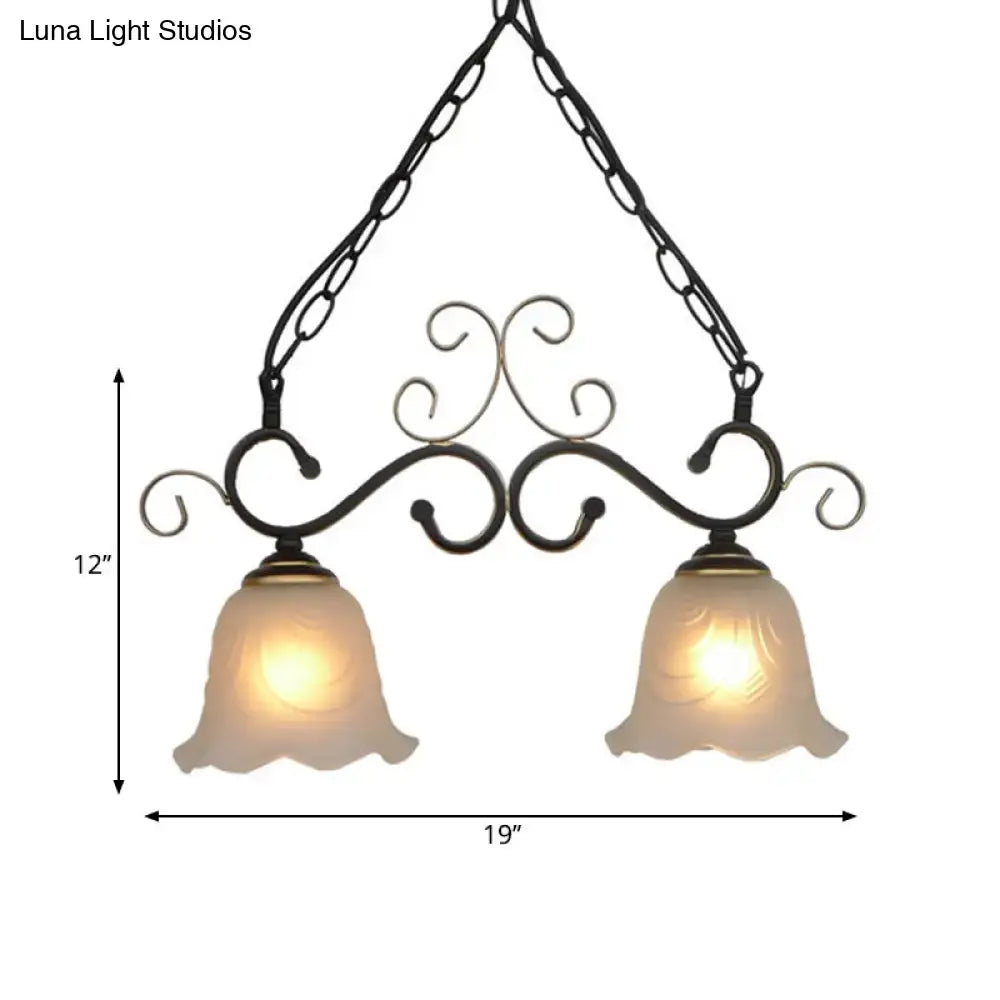 Bronze Frosted Glass Pendant