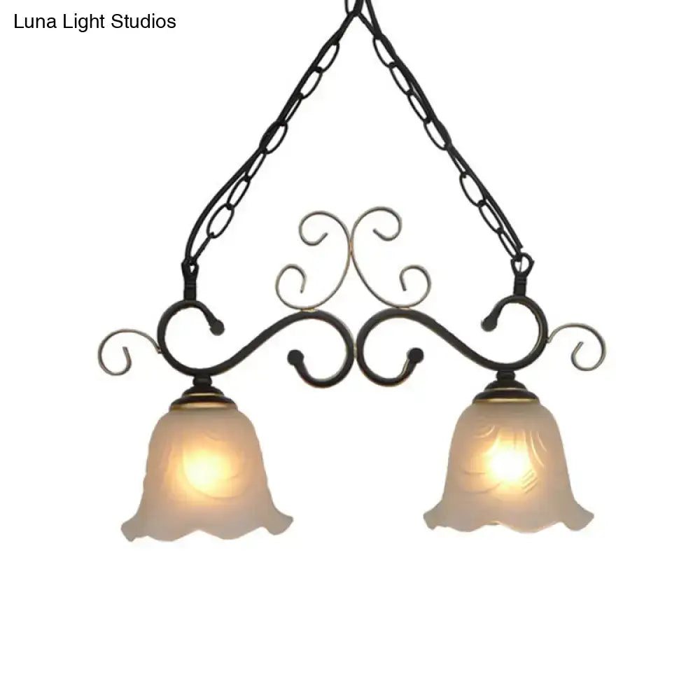 Bronze Frosted Glass Pendant