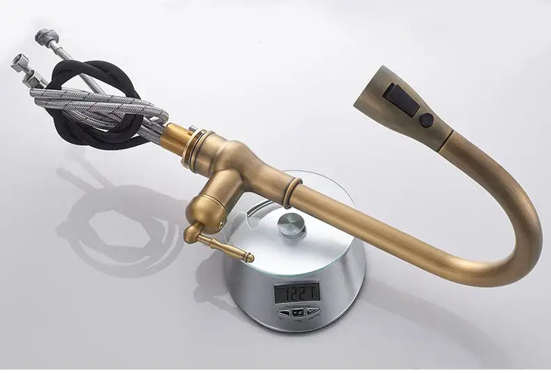 Bronze Pull-Down Kitchen Faucet
